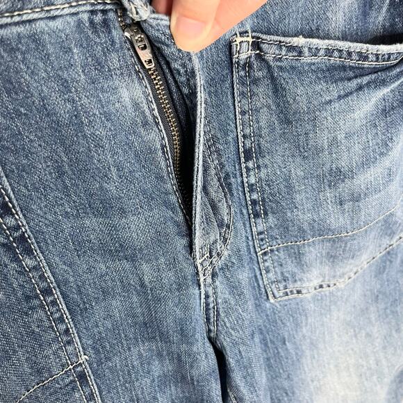 Anthropologie Pilcro The Wonderer Mid Rise Jeans Womens 25 Blue Relaxed Pockets - Picture 7 of 15